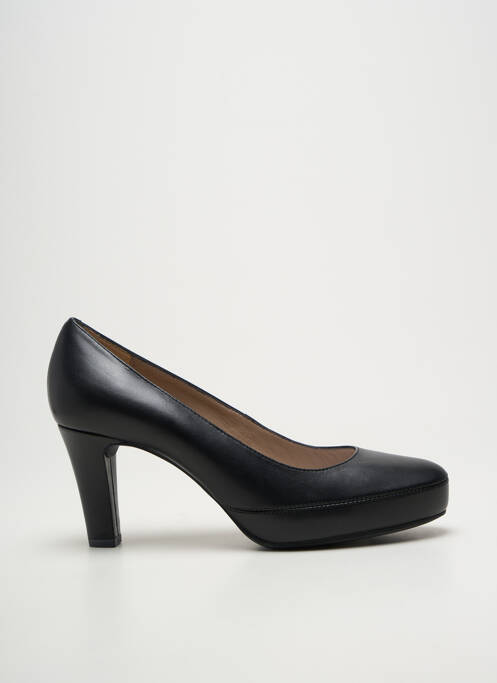 Escarpins tissage satiné talon de 7 à 9cm noir UNISA femme