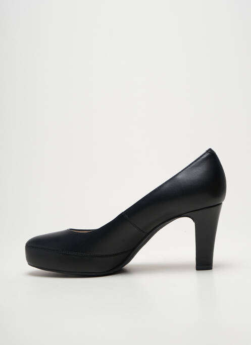 Escarpins tissage satiné talon de 7 à 9cm noir UNISA femme
