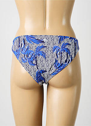 Bas de maillot de bain imprimé fantaisie culotte bleu OLYMPIA femme