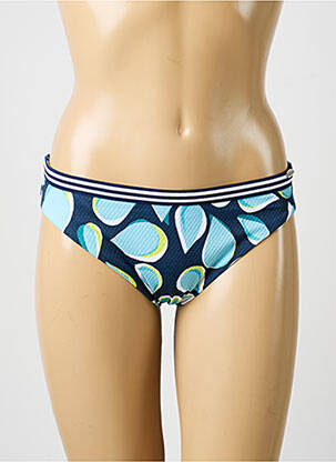 Bas de maillot de bain imprimé fantaisie culotte bleu SUNFLAIR femme