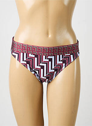 Bas de maillot de bain imprimé fantaisie culotte rouge OLYMPIA femme