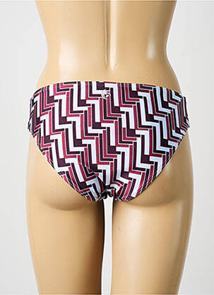 Bas de maillot de bain imprimé fantaisie culotte rouge OLYMPIA femme