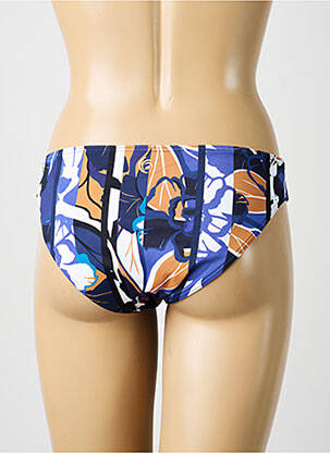 Bas de maillot de bain imprimé fantaisie culotte bleu OLYMPIA femme