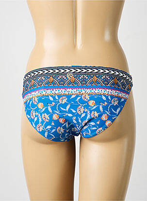 Bas de maillot de bain imprimé fantaisie culotte bleu OLYMPIA femme