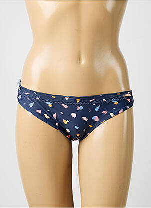 Bas de maillot de bain imprimé fantaisie culotte bleu YSABEL MORA femme