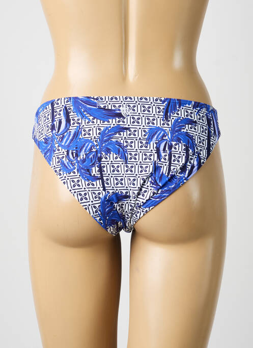 Bas de maillot de bain imprimé fantaisie culotte bleu OLYMPIA femme