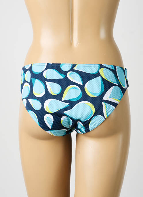 Bas de maillot de bain imprimé fantaisie culotte bleu SUNFLAIR femme