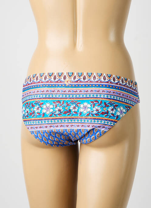 Bas de maillot de bain imprimé fantaisie culotte bleu OLYMPIA femme