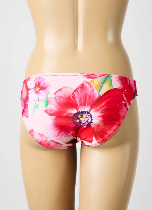 Bas de maillot de bain imprimé fantaisie culotte rose YSABEL MORA femme