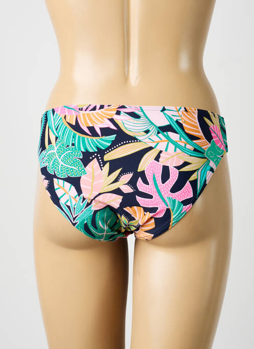 Bas de maillot de bain imprimé fleurs culotte bleu SUNMARIN femme