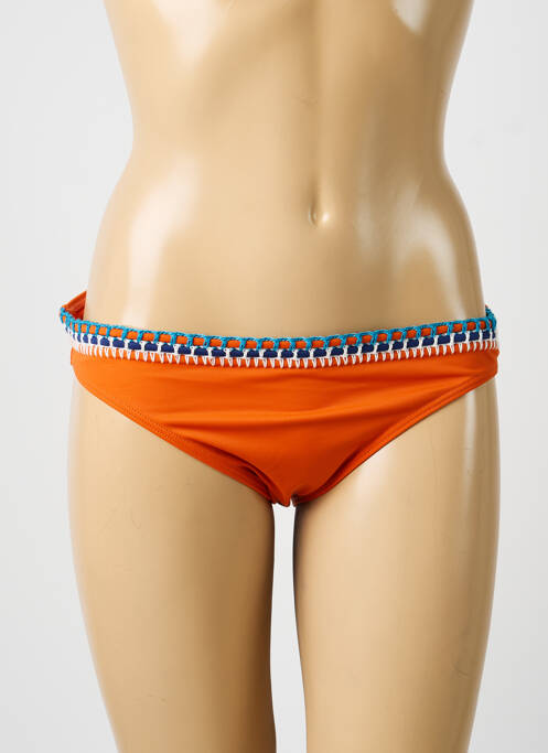 Bas de maillot de bain stretch culotte orange OLYMPIA femme