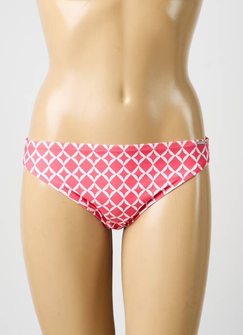 Bas de maillot de bain imprimé fantaisie culotte rose YSABEL MORA femme