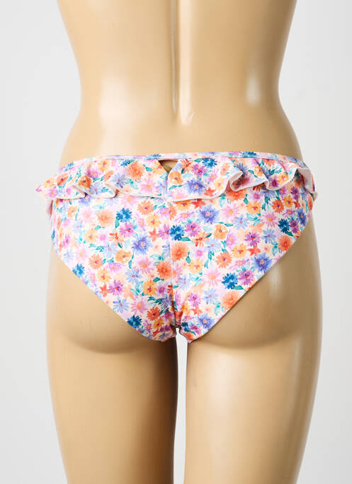 Bas de maillot de bain imprimé fleurs culotte blanc YSABEL MORA femme