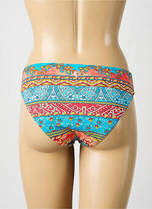 Bas de maillot de bain imprimé fantaisie culotte bleu OLYMPIA femme