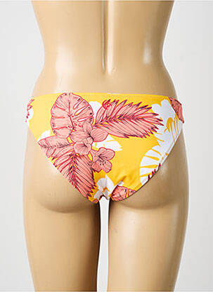 Bas de maillot de bain imprimé fantaisie culotte jaune OLYMPIA femme