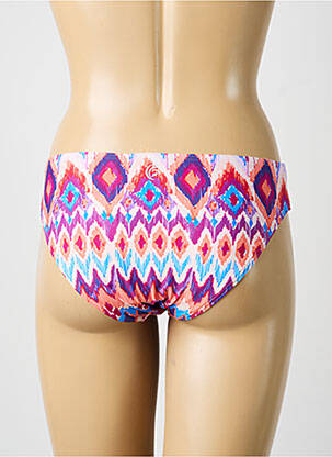 Bas de maillot de bain imprimé fantaisie culotte violet OLYMPIA femme