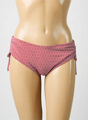 Bas de maillot de bain imprimé fantaisie culotte rouge OLYMPIA femme