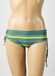 Bas de maillot de bain imprimé fantaisie culotte vert OLYMPIA femme