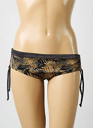 Bas de maillot de bain imprimé fantaisie culotte noir OLYMPIA femme