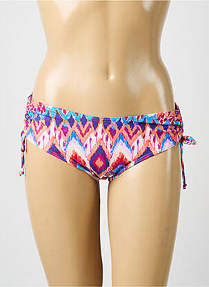Bas de maillot de bain imprimé fantaisie culotte rose OLYMPIA femme