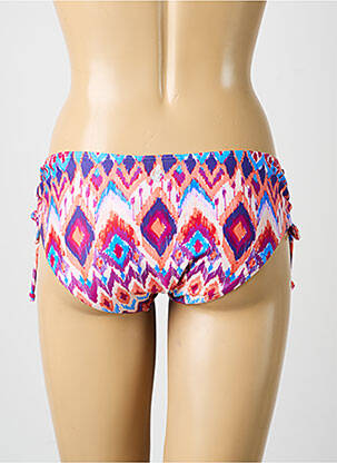 Bas de maillot de bain imprimé fantaisie culotte rose OLYMPIA femme