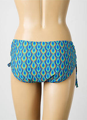 Bas de maillot de bain imprimé fantaisie culotte bleu SUNMARIN femme