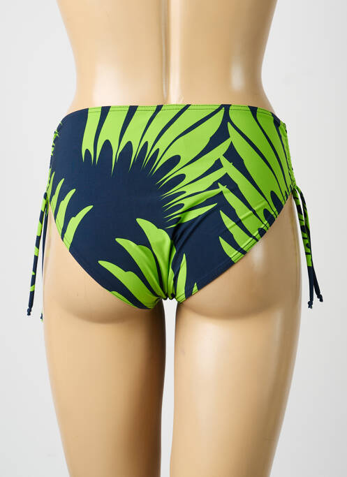 Bas de maillot de bain imprimé fantaisie culotte vert SUNFLAIR femme