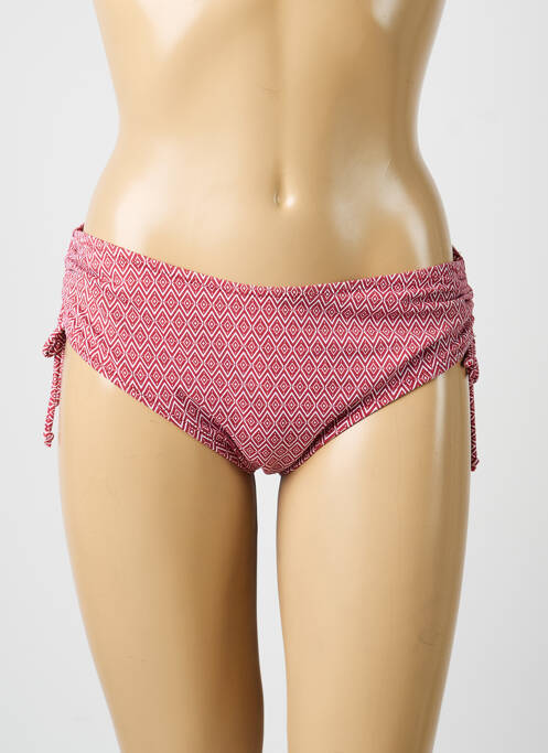 Bas de maillot de bain imprimé fantaisie culotte rouge OLYMPIA femme