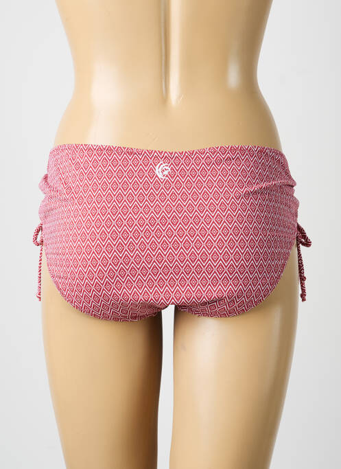 Bas de maillot de bain imprimé fantaisie culotte rouge OLYMPIA femme