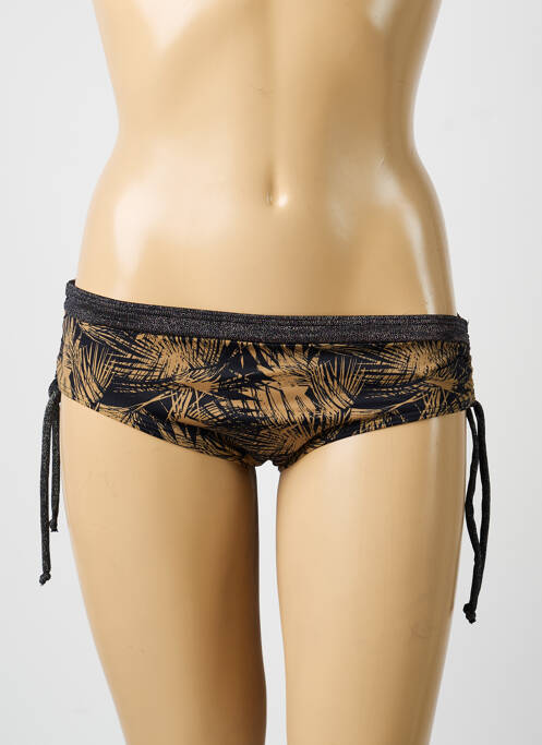 Bas de maillot de bain imprimé fantaisie culotte noir OLYMPIA femme