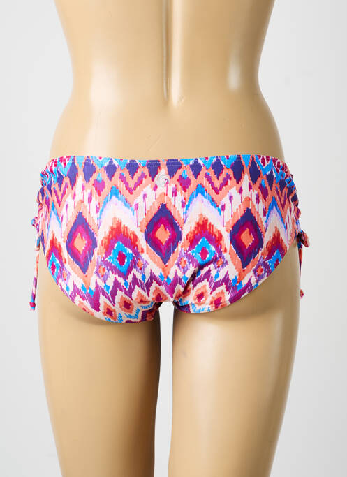 Bas de maillot de bain imprimé fantaisie culotte rose OLYMPIA femme
