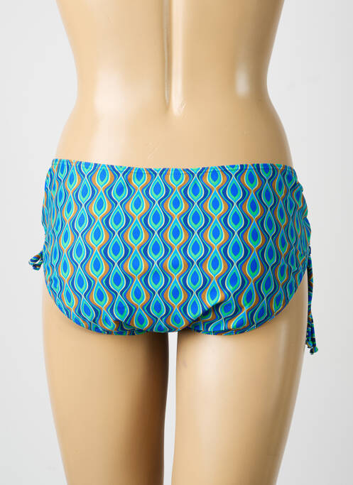 Bas de maillot de bain imprimé fantaisie culotte bleu SUNMARIN femme