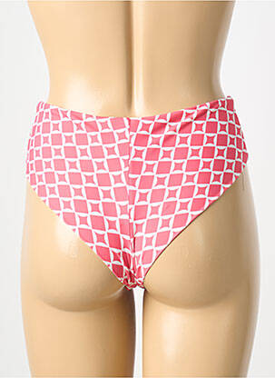 Bas de maillot de bain tissage satiné culotte rose YSABEL MORA femme