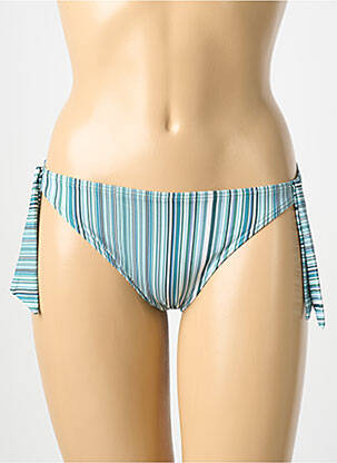 Bas de maillot de bain tissage satiné bikini vert OLYMPIA femme