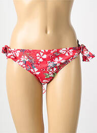 Bas de maillot de bain imprimé fleurs bikini rouge SASSA femme