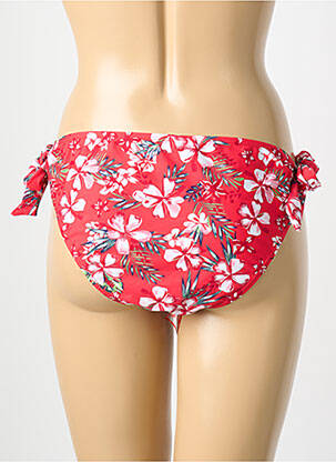 Bas de maillot de bain imprimé fleurs bikini rouge SASSA femme
