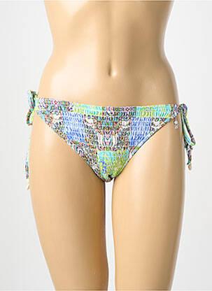 Bas de maillot de bain imprimé fleurs bikini vert OPERA femme