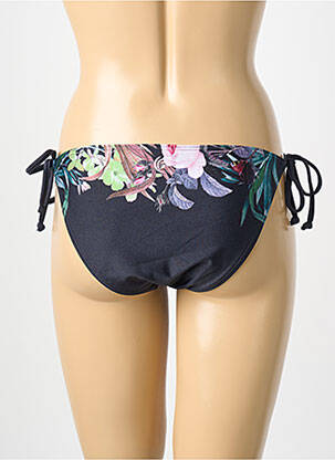 Bas de maillot de bain tissage satiné bikini noir OLYMPIA femme