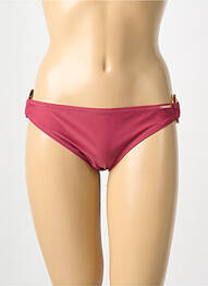 Bas de maillot de bain tissage satiné culotte rouge YSABEL MORA femme