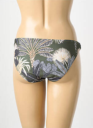 Bas de maillot de bain imprimé fleurs culotte vert SUNFLAIR femme