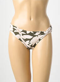 Bas de maillot de bain imprimé fantaisie culotte vert YSABEL MORA femme