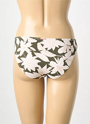 Bas de maillot de bain imprimé fantaisie culotte vert YSABEL MORA femme