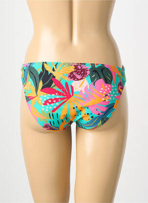 Bas de maillot de bain imprimé fantaisie culotte vert YSABEL MORA femme