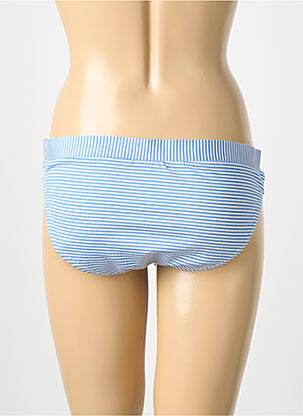 Bas de maillot de bain imprimé rayures culotte bleu SASSA femme