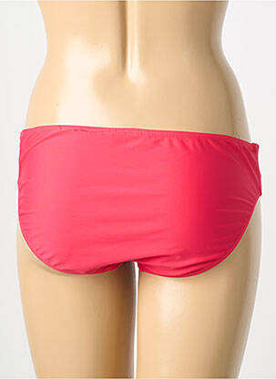 Bas de maillot de bain tissage satiné culotte rose SASSA femme