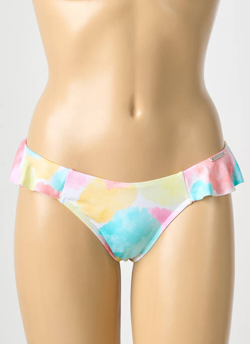 Bas de maillot de bain imprimé fantaisie culotte rose YSABEL MORA femme