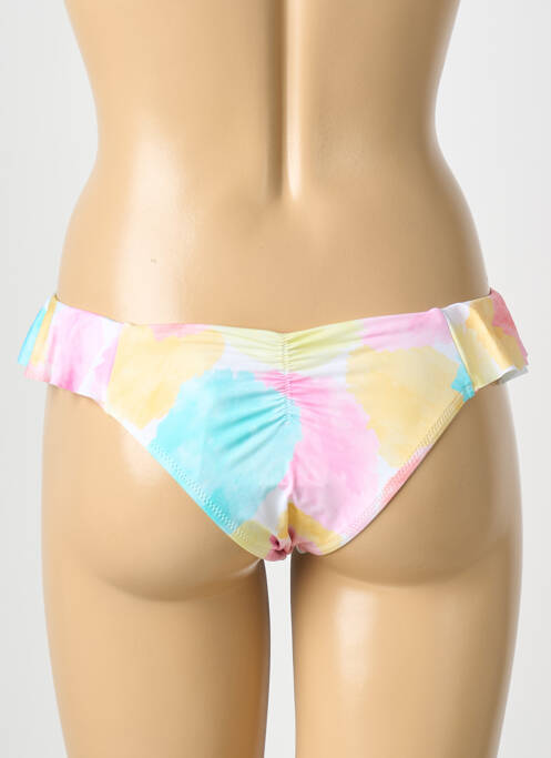 Bas de maillot de bain imprimé fantaisie culotte rose YSABEL MORA femme