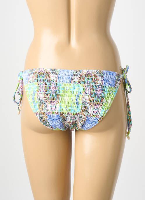 Bas de maillot de bain imprimé fleurs bikini vert OPERA femme