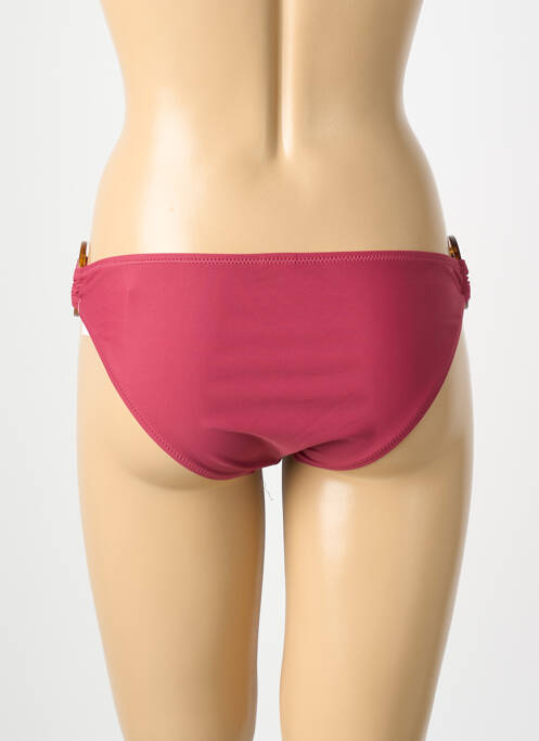 Bas de maillot de bain tissage satiné culotte rouge YSABEL MORA femme