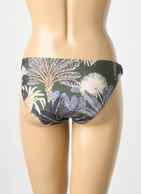 Bas de maillot de bain imprimé fleurs culotte vert SUNFLAIR femme